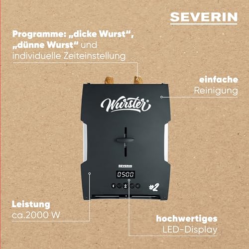 SEVERIN 5005-000 WT 5005 Wurster, Edelstahl/Kunststoff, schwarz - 4