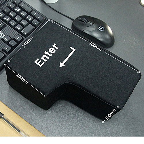 USB Kissen Große Eingabetaste Tabelle Kissen, Anti Stress Kissen,USB Big Enter Key,Nap Kissen für Büro, Zuhause und Geschäftsreise Computer benutzen - 4