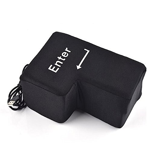 USB Kissen Große Eingabetaste Tabelle Kissen, Anti Stress Kissen,USB Big Enter Key,Nap Kissen für Büro, Zuhause und Geschäftsreise Computer benutzen - 7