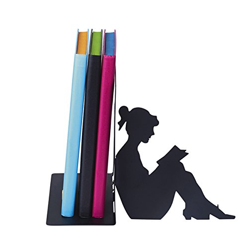 Sitzende Frau - Hochwertiger Buchständer aus Metall um Bücher zu Stützen