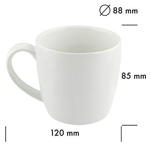 Grinscard Keramik Tasse mit Überraschungseffekt – Weiß Haiattacke Design 0,25l – Lustige Kaffeetasse als Geschenkidee - 3