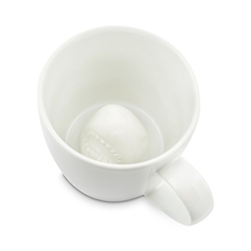 Grinscard Keramik Tasse mit Überraschungseffekt – Weiß Haiattacke Design 0,25l – Lustige Kaffeetasse als Geschenkidee - 6