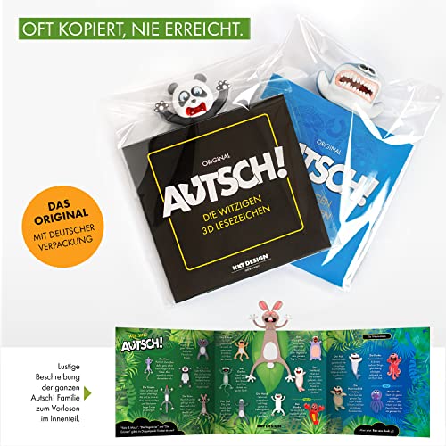 Witzige 3D Cartoon Tier-Lesezeichen – Lustiges Geschenk für Kinder und Erwachsene (Hase) - 7
