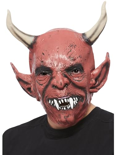 Halloween! Smiffys Maske Teufelsdämon, Über Kopf, Latex