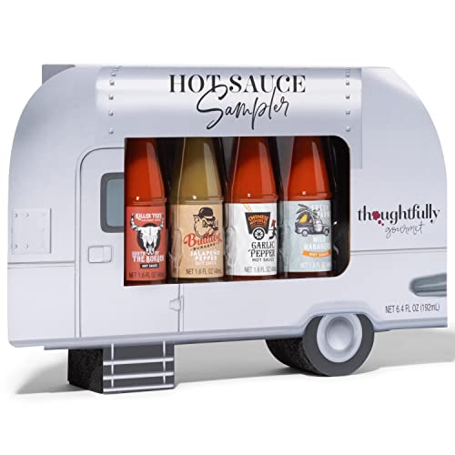 Modern Gourmet Foods – Scharfe Saucen Geschenkset – Street Food Truck Probierset Mit 4 Pikanten Chili-Saucen - 6