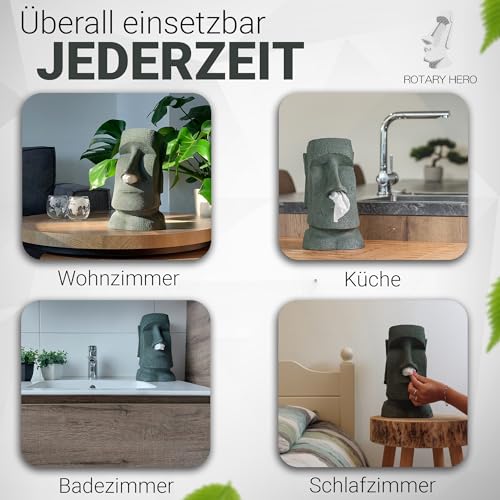 Rotary Hero – Moai Taschentuchbox / Taschentuchspender / Kosmetiktücherbox - 5