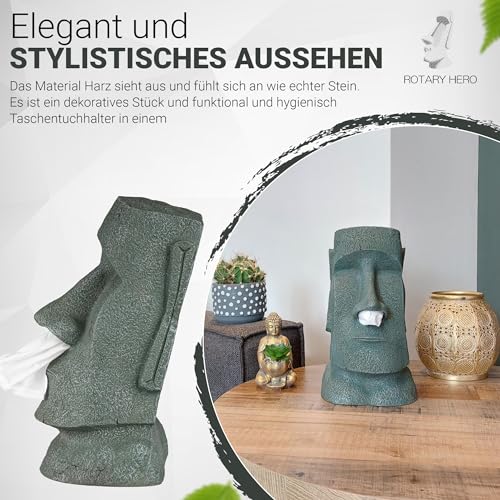 Rotary Hero – Moai Taschentuchbox / Taschentuchspender / Kosmetiktücherbox - 7