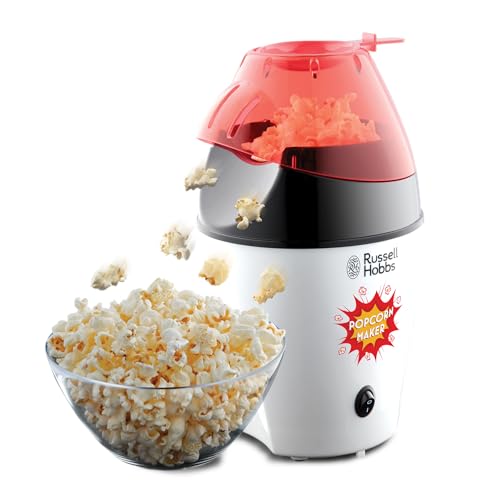 Russell Hobbs Popcornmaschine Fiesta (Heißluft Popcorn Maker, ohne Fett & Öl, inkl. Messlöffel), 1200 Watt, 24630-56