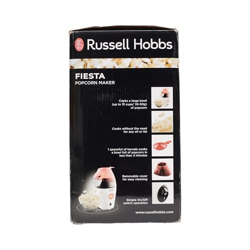 Russell Hobbs Popcornmaschine Fiesta (Heißluft Popcorn Maker, ohne Fett & Öl, inkl. Messlöffel), 1200 Watt, 24630-56 - 13