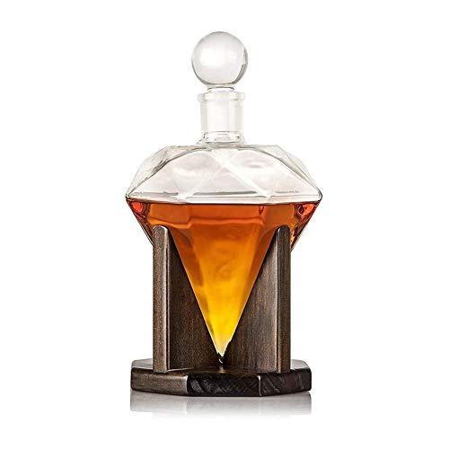HLR Whiskey Gläser Set – Kreativer Diamant-Glas-Wein-Dekanter