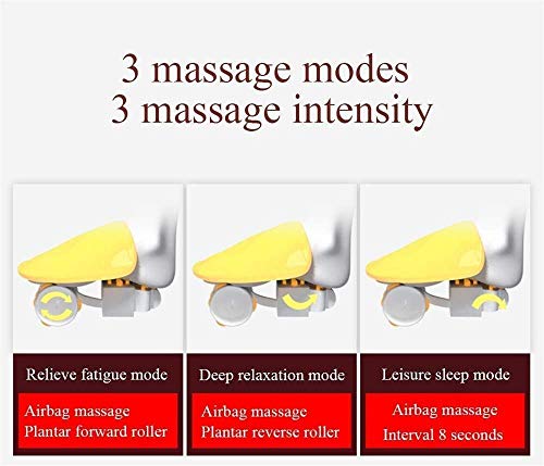 Elektrisches Fußmassagegerät Füße Masseur Automatisches Knet- und Heizmassagegerät für die Füße, Schwarz - 7