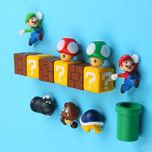 14 Stück Mario Kühlschrankmagnete Set Kühlschrankmagnete Büromagnete Kalendermagnete Whiteboard-Magnete Mario Dekorative Kühlschrankmagnete Küche Kit - 2