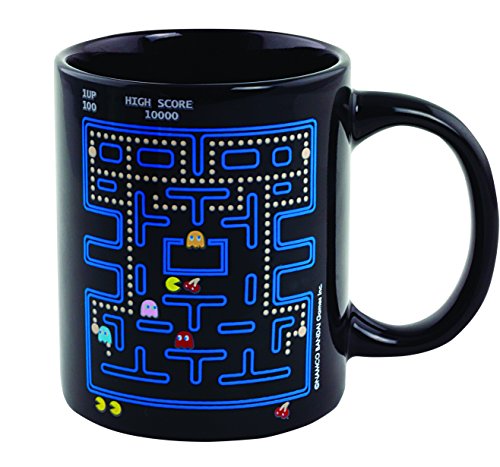 Divers Pac-Man Thermoeffekt Tasse Offizieller Lizenzartikel, Keramik, Schwarz, 8 x 12 x 10 cm, 2