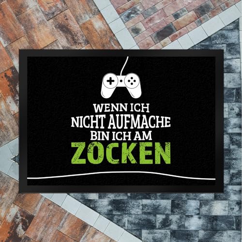 trendaffe – Wenn ich Nicht aufmache Bin ich am zocken Fußmatte mit Controller Motiv - 6