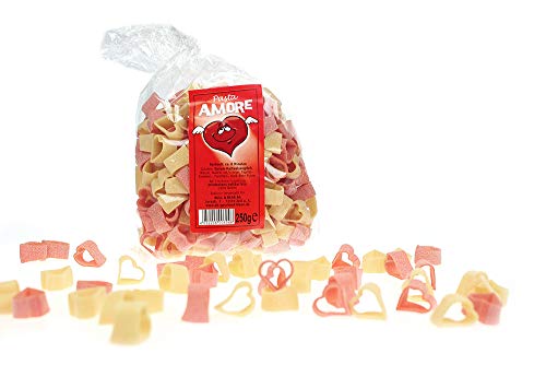Monsterzeug Pasta Amore Herznudeln, Herz Nudelform, Herz-Nudeln für Dein romantisches Dinner, 250 Gramm