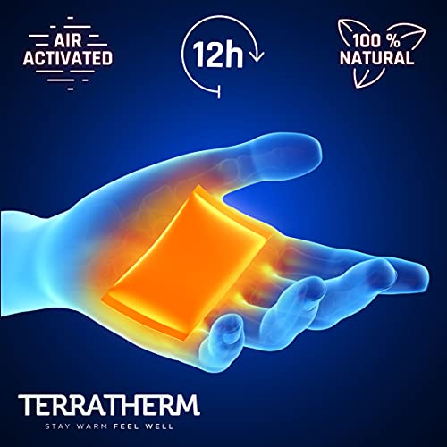TerraTherm Handwärmer, Fingerwärmer für 12h warme Hände, Wärmepads Hand durch Luft aktiviert, 100% natürliche Wärme, Taschenwärmer, 10 Paar - 4
