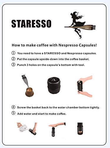 Handpresso Espressomaschine Tragbare Kaffeemaschine (gemahlene Bohnen und Kapseln) - 5