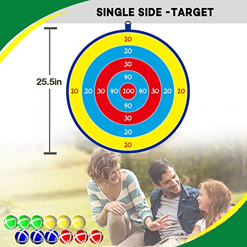 Lbsel Kinderspiel Dart Board mit 8 Bällen Kinder Brettspiele Toy-Safe Dart Game-Kinder Geschenk Outdoor Indoor Spiel Wahl–13.8 inches - 2