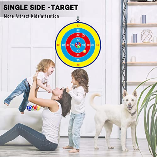 Lbsel Kinderspiel Dart Board mit 8 Bällen Kinder Brettspiele Toy-Safe Dart Game-Kinder Geschenk Outdoor Indoor Spiel Wahl–13.8 inches - 4