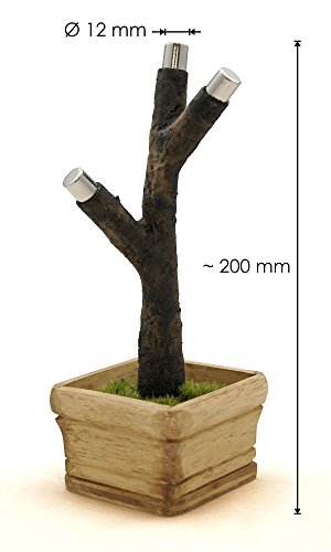 Deckel Bonsai – Magnetischer Kronkorkenbaum mit 3 Magneten/Perfekte Geschenkidee für Biertrinker/Partyspiel (Braun) - 2