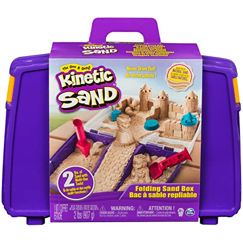 Kinetic Sand 6037447 - Sandspiel Koffer mit 907 g Sand