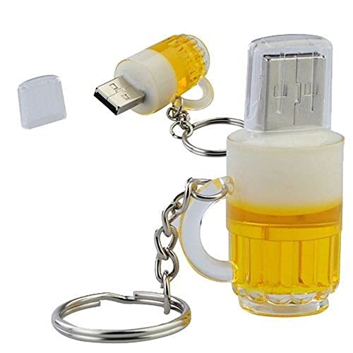 Bier Glas USB-Stick 16 GB - Memory Stick Daten Speicher - Speicherstick - Pen Drive - Gelb