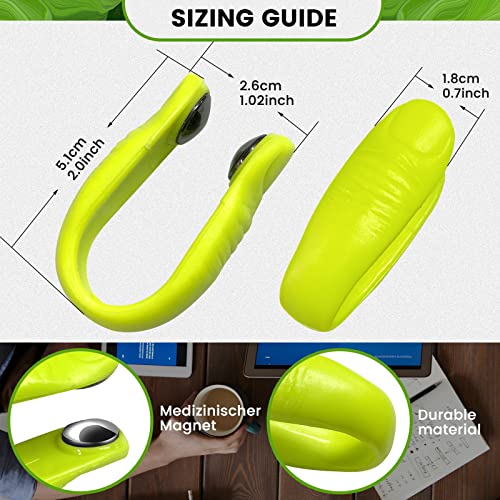 2 Stück Massage Akupressur Clip, Portable Acupressure Kann zur Migränehilfe verwendet werden, Spannungen, Angstzustände lindern, Stress, Schmerzen lindern – Akupressur Werkzeug (Black) (Green) - 2