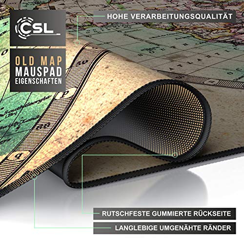 CSL – XXL Mauspad 900 x 400 – Office Mousepad Tischunterlage – präzise Maussteuerung verbessert Geschwindigkeit und Präzission – Stabiler Halt – waschbar – Schreibtischunterlage für Büro und Zuhause - 4