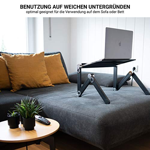 good2have -The ONE- Extrem hochwertiger Laptopständer aus Aluminium höhenverstellbar für Komfortables & gesundes Arbeiten & Surfen – Notebookständer auch WIRKLICH für 17 Zoll (Laptop ständer) - 8