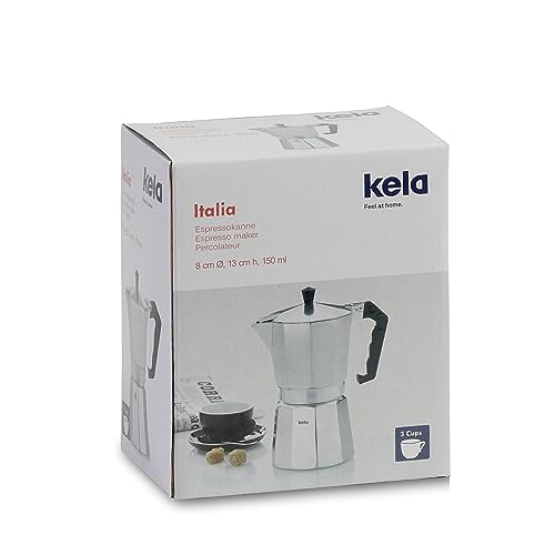 Kela 10590 Espressokocher, Für 3 Tassen, Aluminium, Italia - 9