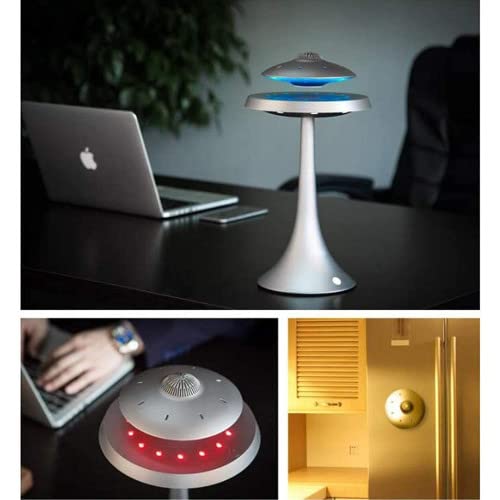 Ufosound Concept Ufosound Lautsprecher, schwebend, Grau auf grauem Fuß, mehrfarbige LEDs mit Induktion - 3