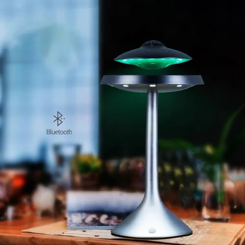 Ufosound Concept Ufosound Lautsprecher, schwebend, Grau auf grauem Fuß, mehrfarbige LEDs mit Induktion - 4