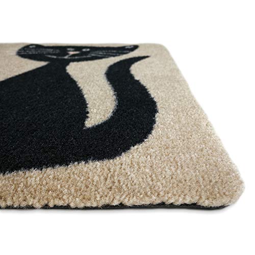 deco-mat Fußmatte Katze – Fussmatte Innen, rutschfest, waschbar – Schmutzfangmatte – Fussabtreter – Fussabstreifer 50×70 cm - 3