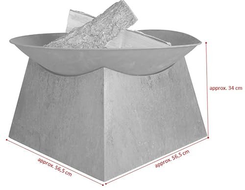 Jet-line Feuerstelle Pueblo Feuerschale Rost Firebowl Terassenofen Feuerkorb Feuer Grillstelle Garten Gartenausstattung Rostoptik - 5