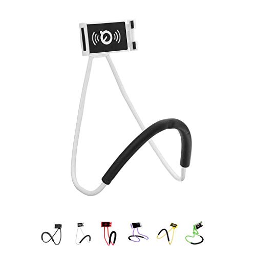 Deinbe Ausschnitt Hang Stil Telefon-Halter Faule Person Biegsame 360-Grad-Drehung beweglicher Standplatz Halter Einfachen Selfie-Sticks schwarz - 7