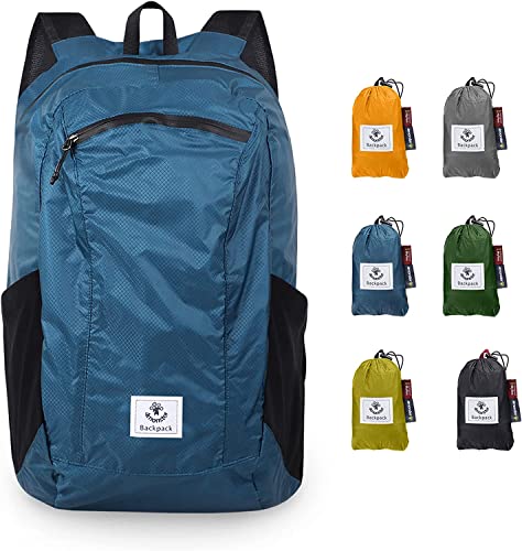 4Monster Faltbarer Rucksack Ultra Leicht, Unisex Tagesrucksack Outdoor, Wasserdichter Wanderrucksack für Camping Wandern Reisen Sport Klettern Radfahren