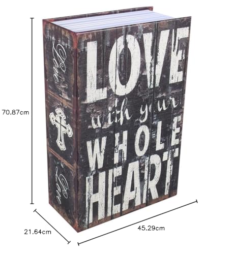 Security Box, Wörterbuch Buch Hidden Diversion Book Safe mit Kombination(LOVE Style) - 10