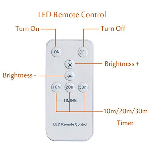 LED Buchstabe Lichter Alphabet Zeichen mit drahtloser Timer Fernbedienung Dimmable Led dekoration für Geburtstag Party Hochzeit & Urlaub Haus Bar （Buchstabe A) - 4