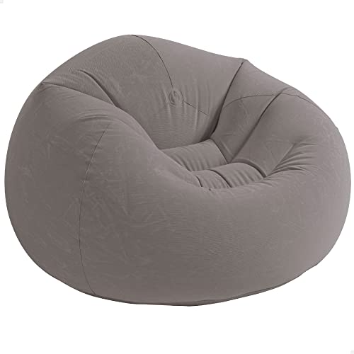 Intex Beanless Bag Chair Aufblasmöbel - Sitzsack - 107 x 104 x 69 cm - Grau