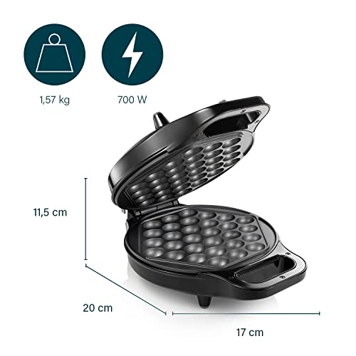 Princess 132465 Bubble-Waffeleisen, 180° aufklappbar, 700 Watt, 0,7 m Kabellänge, antihaftbeschichtet - 2