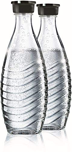 SodaStream DuoPack Glaskaraffe, Ersatzflaschen geeignet für die SodaStream Wassersprudler Crystal und Penguin, 2x 0.615 L - 3