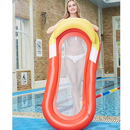 Ohyoulive Inflatable Pool Float with Canopy Hammock Floating Bed Lounge Chair Drifter Swimming Pool Beach with Sunshade - 2