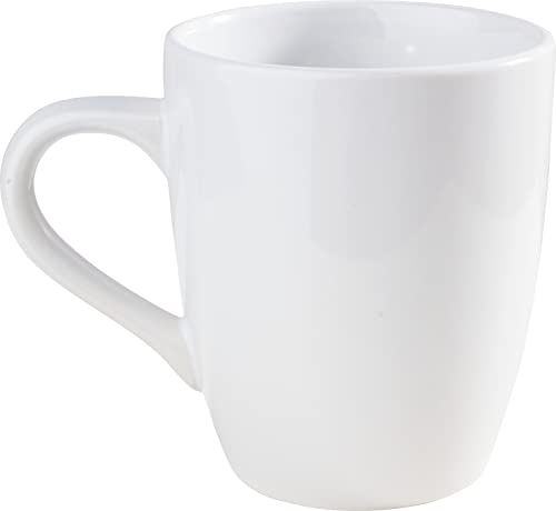 12 Kaffee-Becher Pot Tasse ø 8,5cm H 9,5cm Keramik Tassen weiß Rohling Tee-Tasse Cup VBS Großhandelspackung - 2