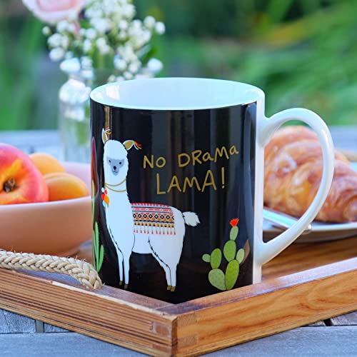 Happy Life 46233 große Tasse No Drama Lama, Porzellan, 60 cl, Geschenk-Tasse - 2