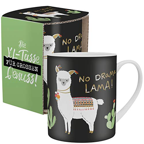 Happy Life 46233 große Tasse No Drama Lama, Porzellan, 60 cl, Geschenk-Tasse - 3