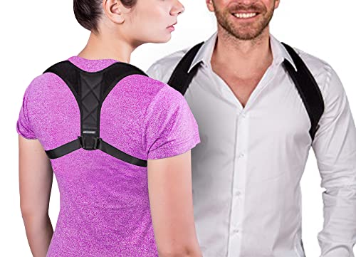 ActiveVikings Geradehalter zur Haltungskorrektur Ideal für eine aufrechte Körperhaltung - Rückenbandage Rückenstabilisator für Damen und Herren (2 - Größe M)