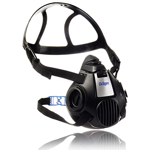 Dräger X-plore 3500 Halbmaske | Gr. M | Mehrweg Atemschutz-Maske für den Einsatz mit wechselbaren Bajonettfiltern