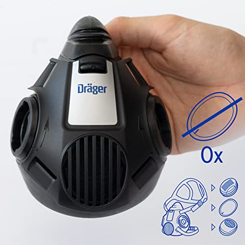 Dräger X-plore 3500 Halbmaske | Gr. M | Mehrweg Atemschutz-Maske für den Einsatz mit wechselbaren Bajonettfiltern - 5