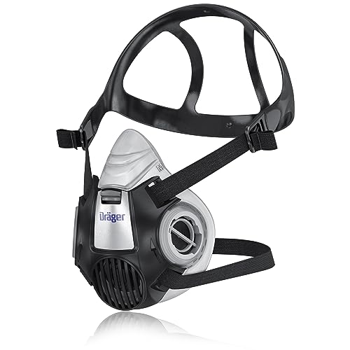 Dräger X-plore 3300 Halbmaske | Gr. M | Mehrweg Atemschutz-Maske für den Einsatz mit wechselbaren Bajonettfiltern