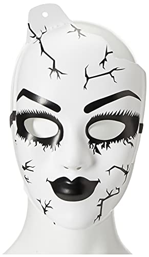 Leg Avenue A2757 – Porzellanpuppe Maske – Einheitsgröße, weiß, Damen Karneval Halloween Kostüm Fasching - 2